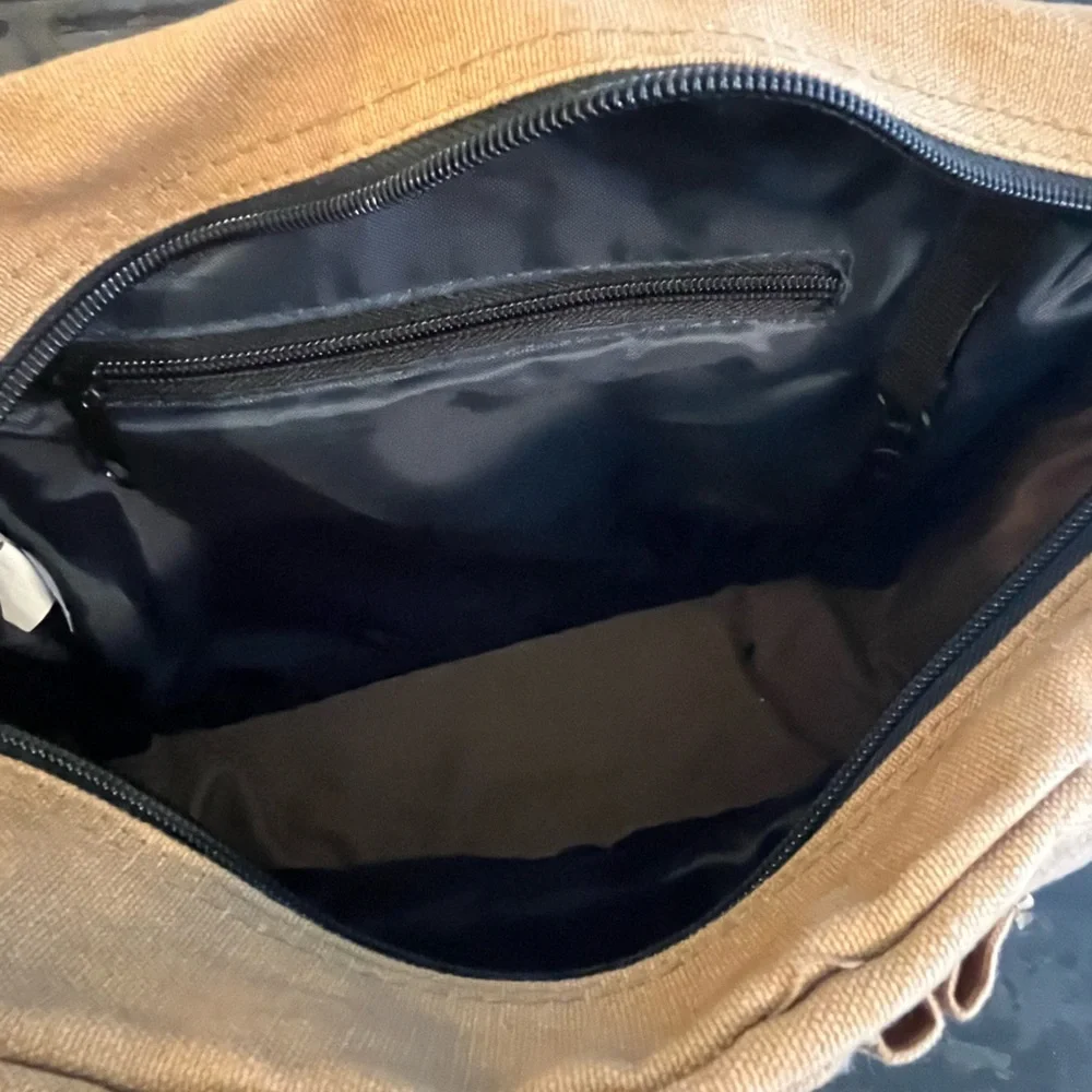 KAVU Tan Canvas Messenger Bag